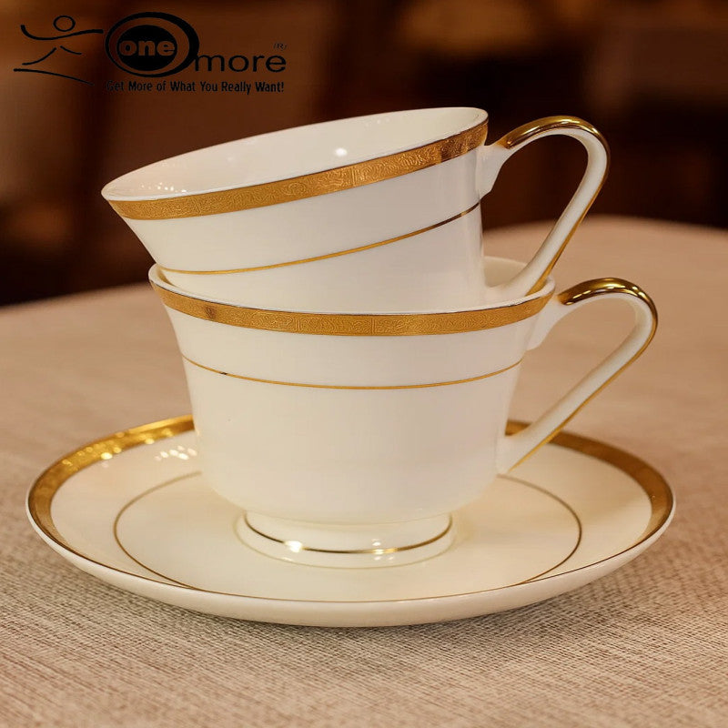 Noritake Signature 12-Piece Tea Collection – Luxurious Gold & Platinum Design