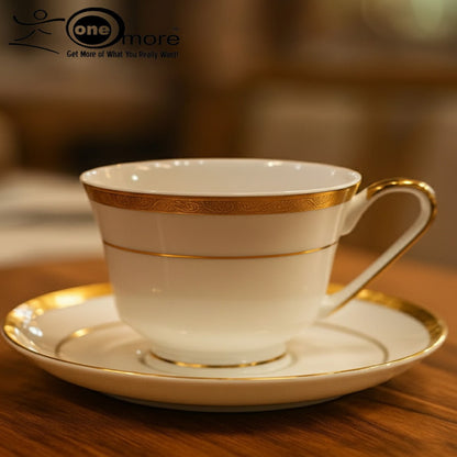 Noritake Signature 12-Piece Tea Collection – Luxurious Gold & Platinum Design