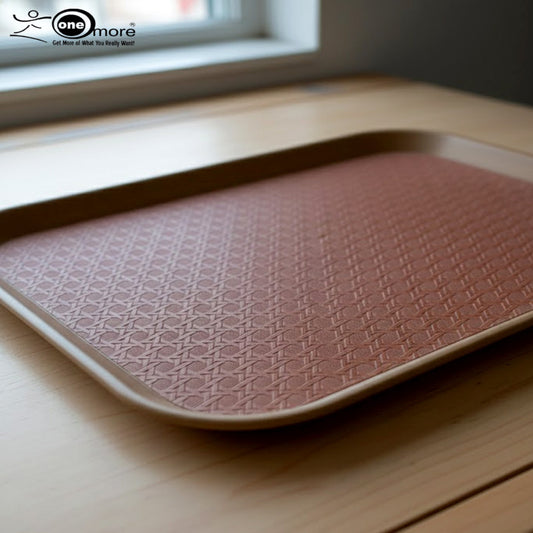 3-Piece Non-Slip Fiber Serving Tray Set – Sturdy & Stylish, Available in 2 Colors