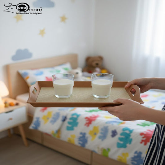 Stylish 3-Piece Non-Slip Fiber Tray Set – Durable & Available in 5 Colors