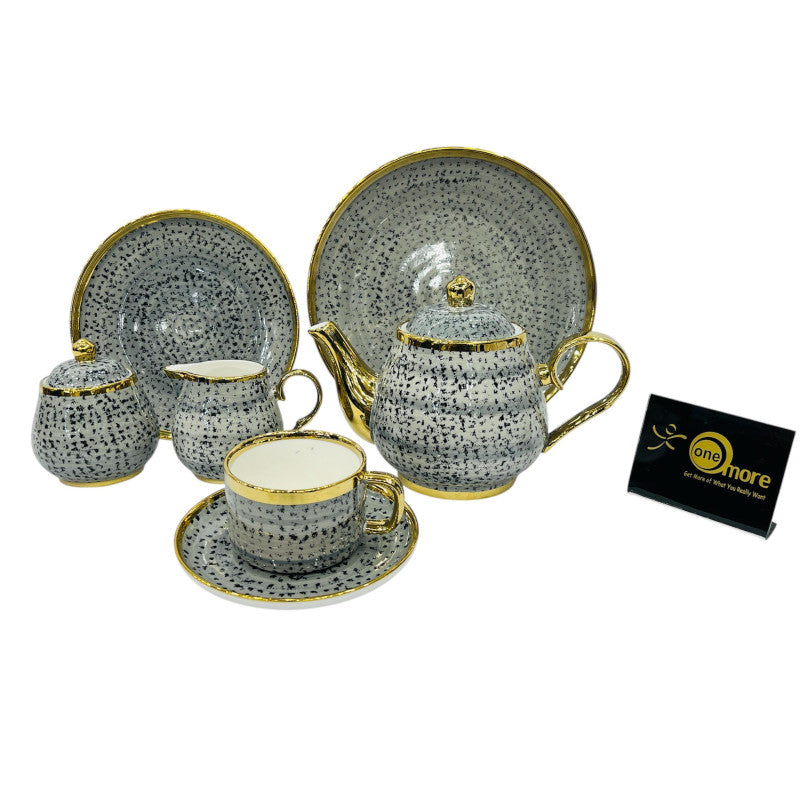 24-Piece Complete Tea Set Collection