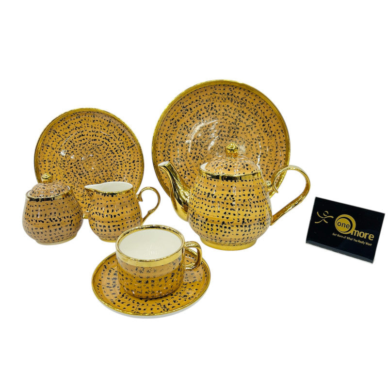 24-Piece Complete Tea Set Collection