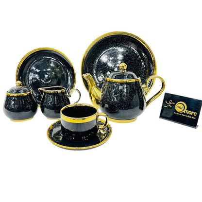 24-Piece Complete Tea Set Collection