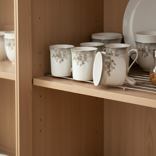 6-Piece Deluxe Super Bone China Mug Set