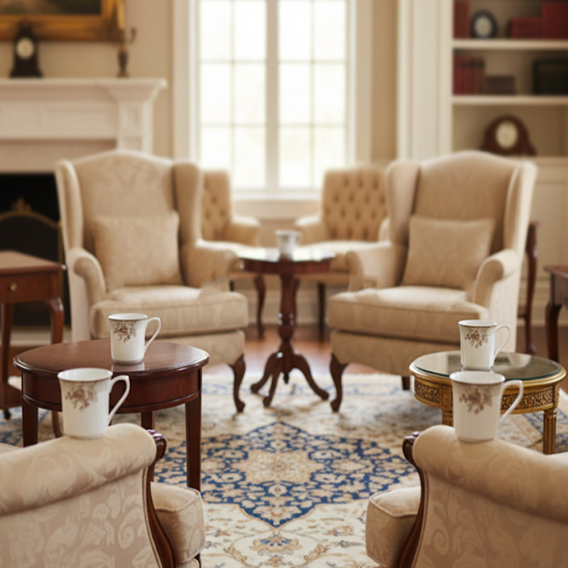 6-Piece Deluxe Super Bone China Mug Set