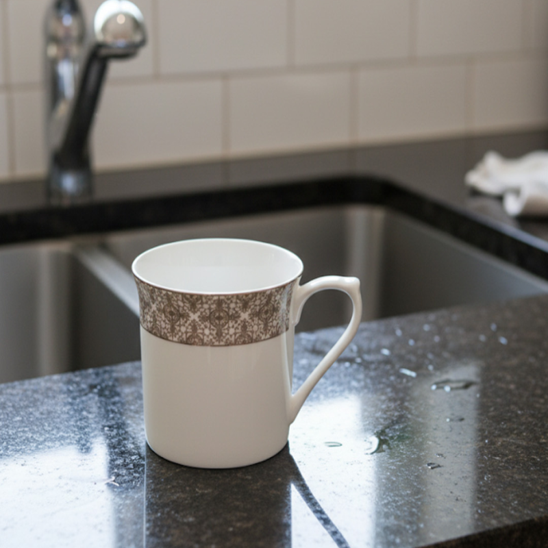 6-Piece Premium Super Bone China Mug Set