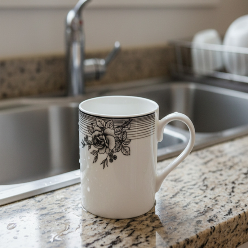 6-Piece Premium Super Bone China Mug Collection