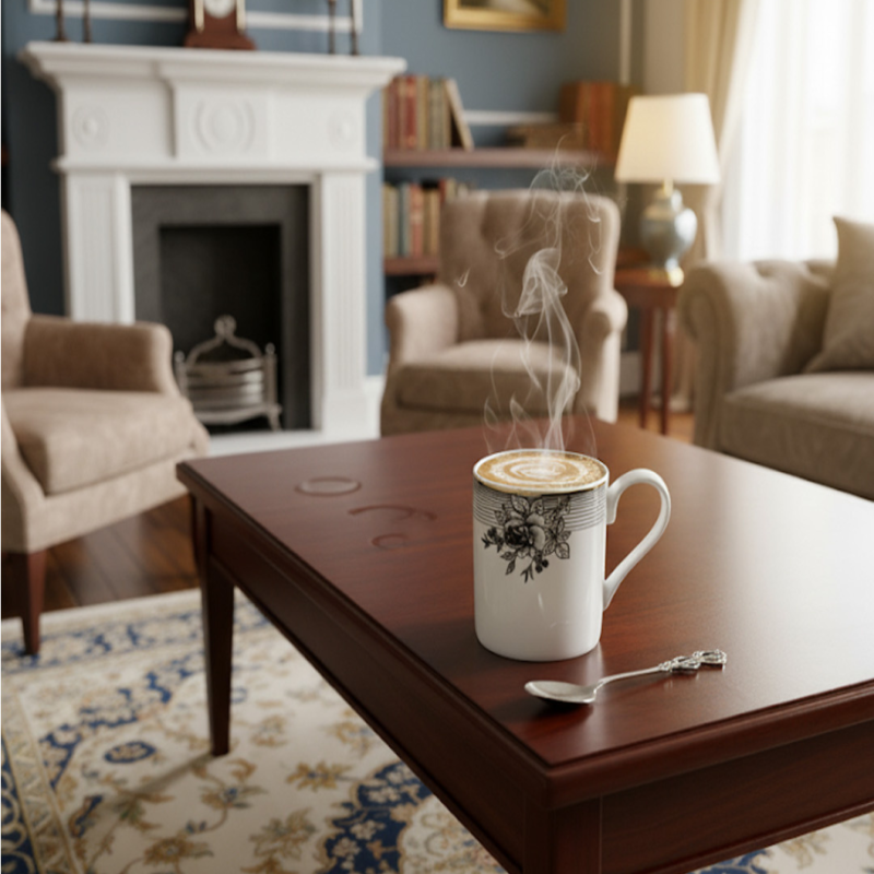 6-Piece Premium Super Bone China Mug Collection