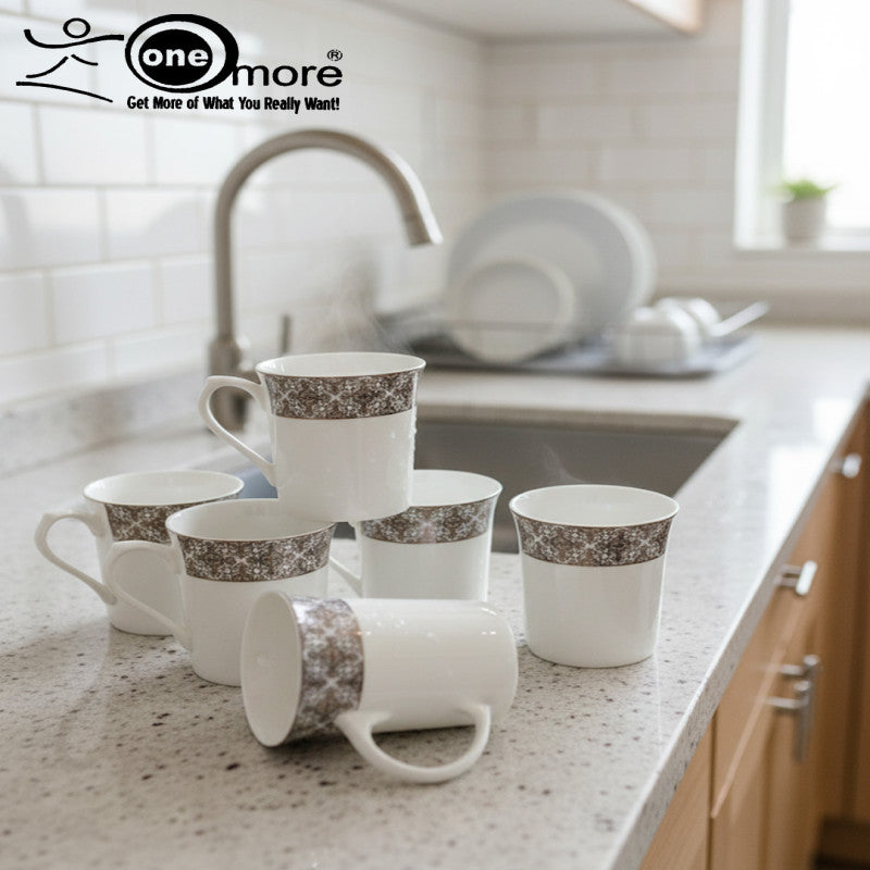 6-Piece Luxurious Super Bone Mug Collection