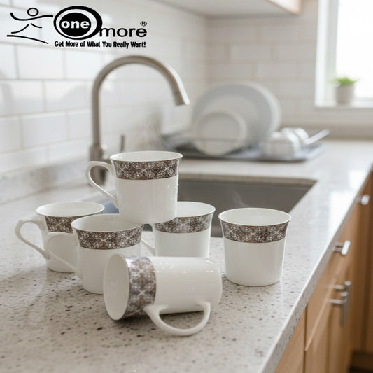 6-Piece Luxurious Super Bone Mug Collection