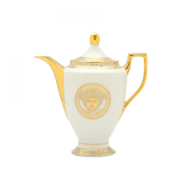European-Style 15-Piece Versace Bone China Tea Set