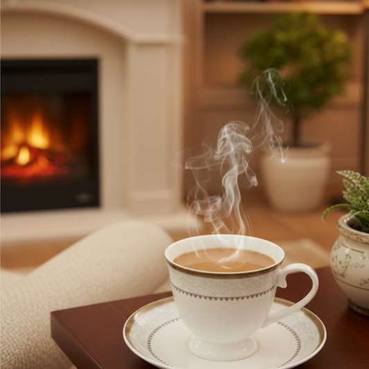 Cozy Fireside Cup & Saucer Collection