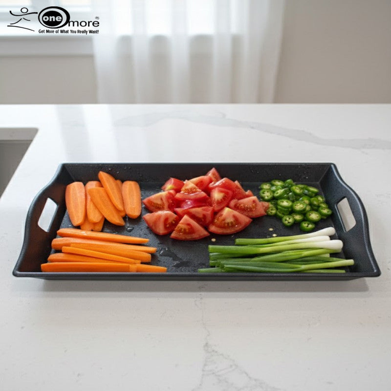 3-Piece Premium Fiber Serving Tray Set – Non-Slip, Durable, Available in 3 Colors