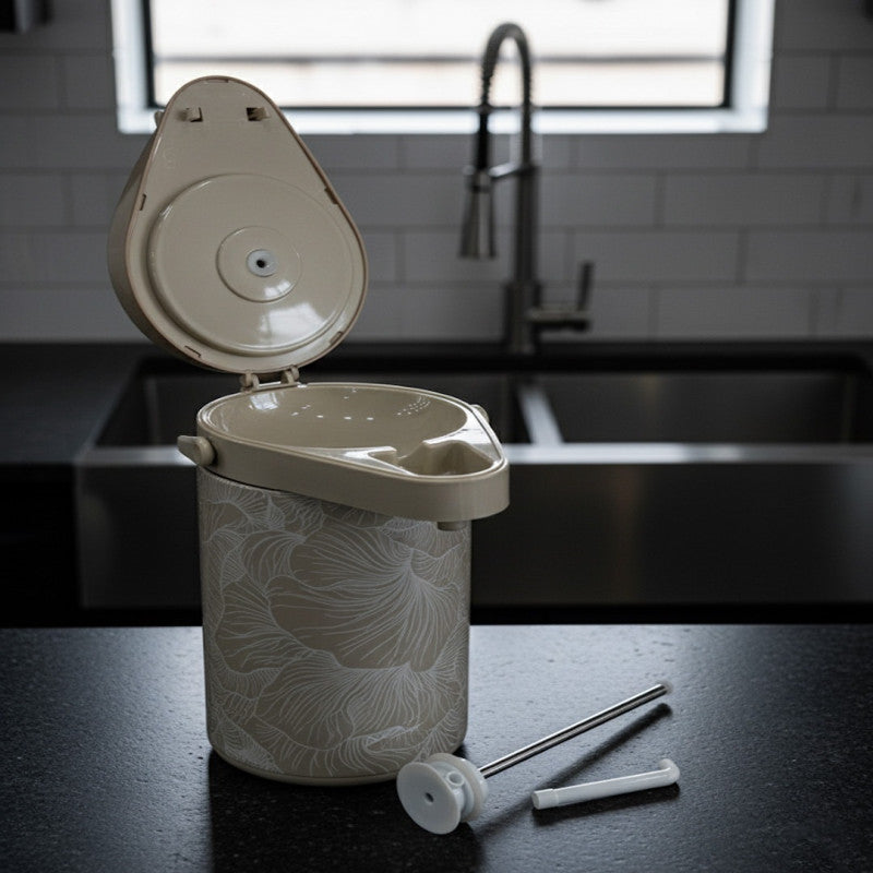 3-Litre Insulated Flask with Glass Inner Lining – Floral Pattern Design