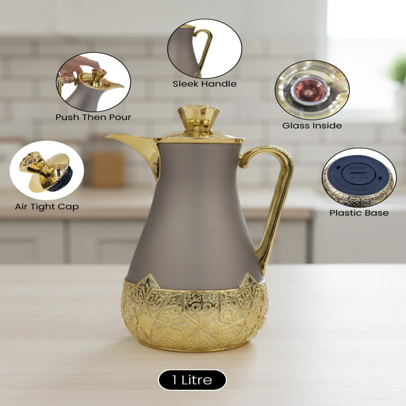 Kehwa-Style Insulated Flask – 1.9 Litre