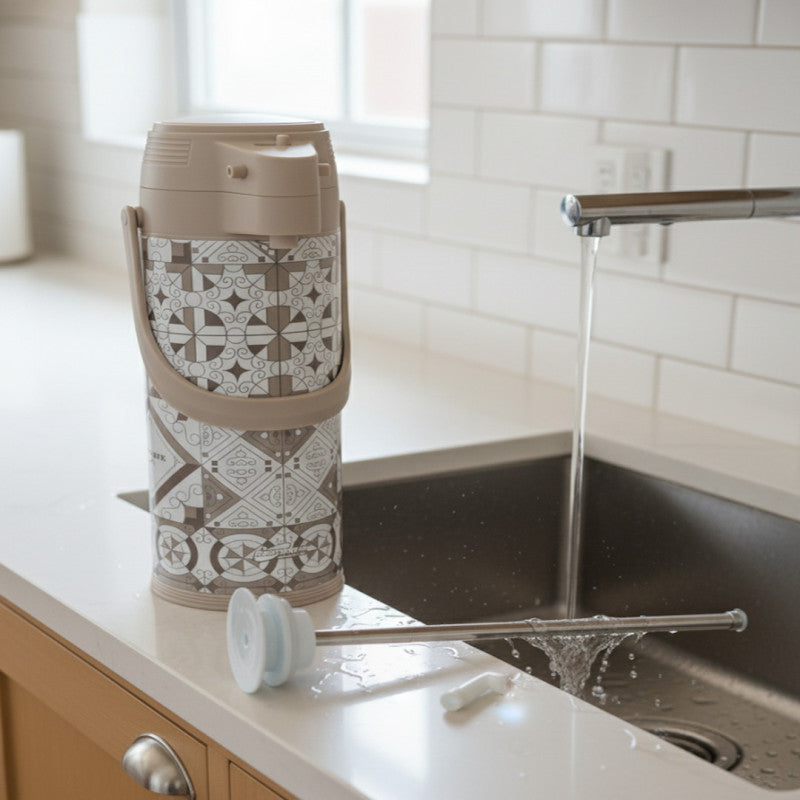 1.9-Litre Stylish Insulated Flask with Glass Inner Lining