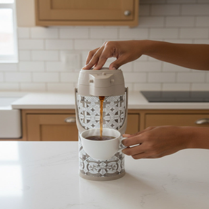 1.9-Litre Stylish Insulated Flask with Glass Inner Lining