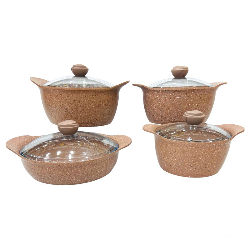 8-Piece Granite Cookware Set – Made in Turkey