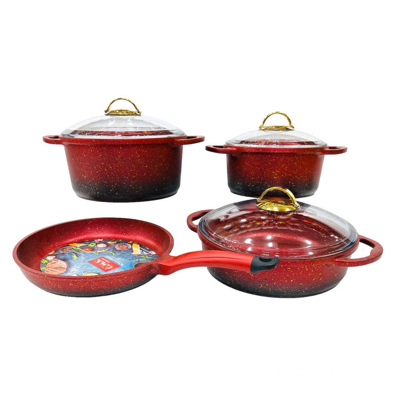O.M.S. 7-Piece Non-Stick Cookware Set – Made in Turkey