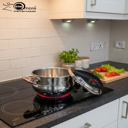 O.M.S. Callacook 5-Litre Premium Turkish Stainless Steel Pressure Cooker