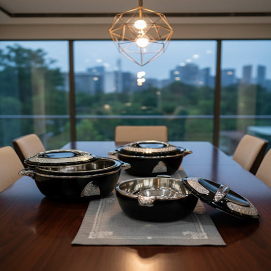 Forever Gold Round Hot Pot Food Warmer – Elegant Fancy Server