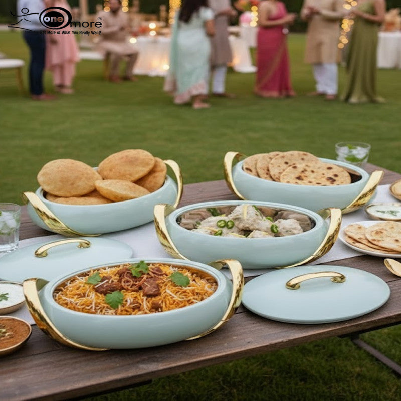 Luxury Insulated Casserole Hot Pot Set – 2.5L, 3L & 3.5L Elegant Food Warmers with Serving Dishes