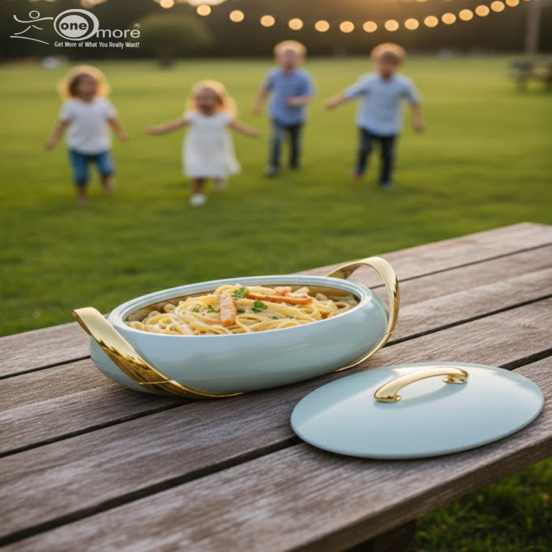 Luxury Insulated Casserole Hot Pot Set – 2.5L, 3L & 3.5L Elegant Food Warmers with Serving Dishes