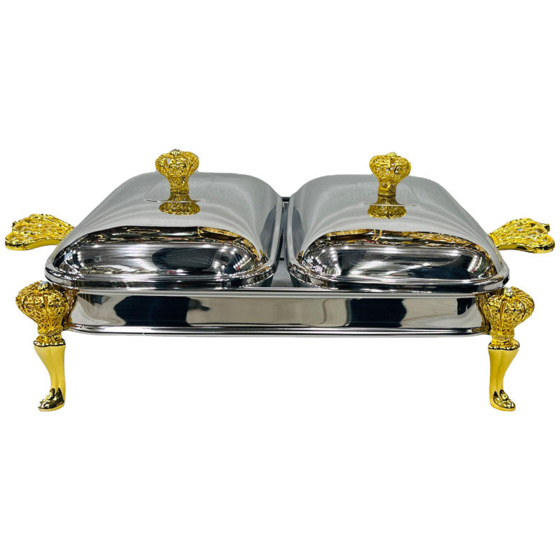 Paramound 2 × 1.5-Litre Food Warmer Set with Glass Dishes