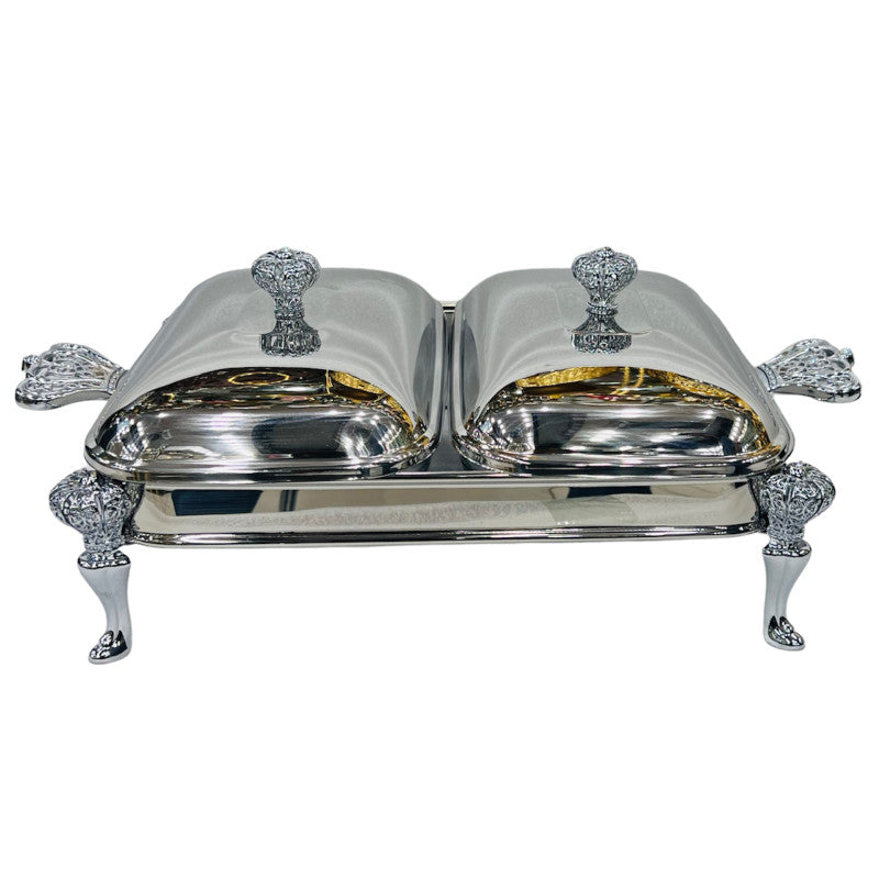 Paramound 2 × 1.5-Litre Food Warmer Set with Glass Dishes