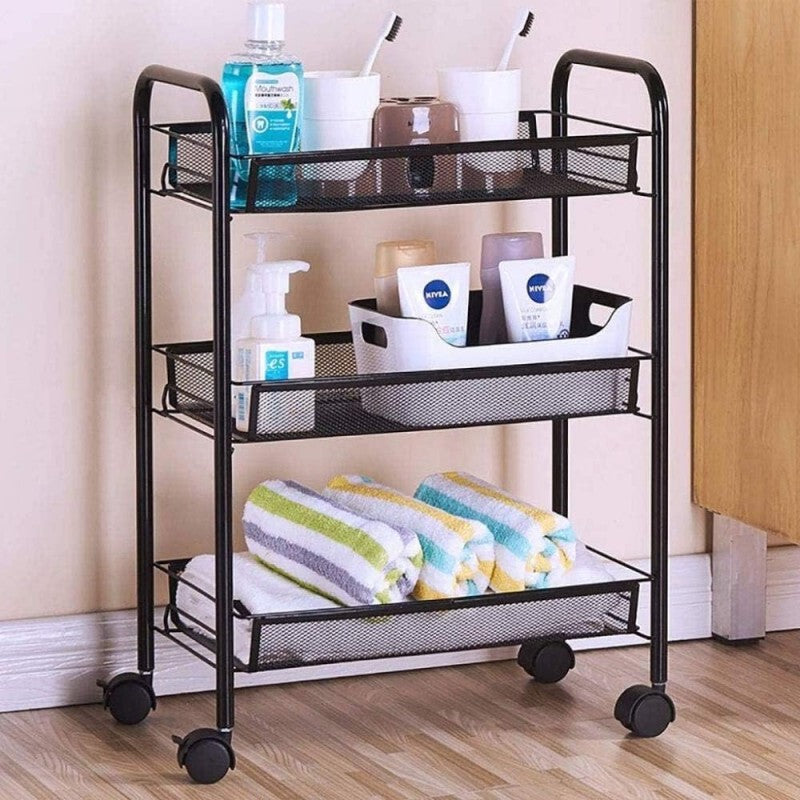 “3-Layer Kitchen Trolley for Serving & Storage”