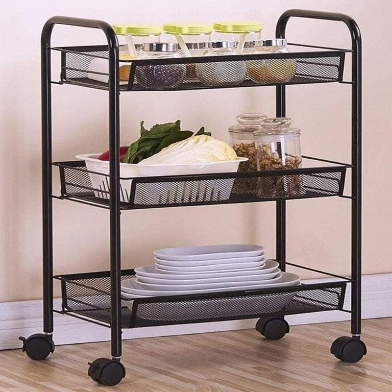 “3-Layer Kitchen Trolley for Serving & Storage”
