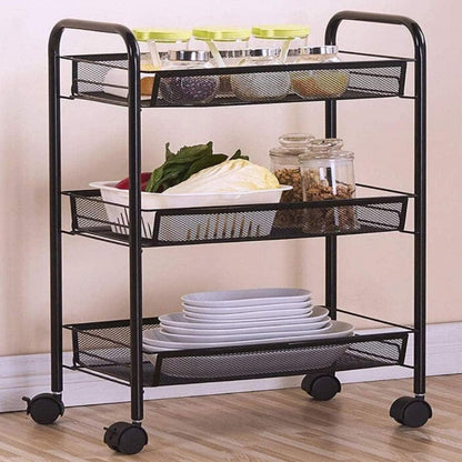 “3-Layer Kitchen Trolley for Serving & Storage”