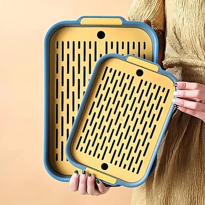 Drain Tray Double Layer Multi Purpose Kitchen Dish