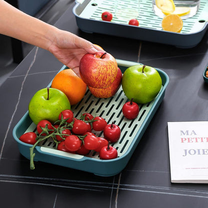 Drain Tray Double Layer Multi Purpose Kitchen Dish