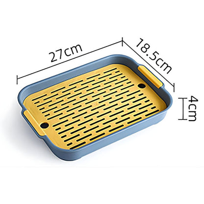 Drain Tray Double Layer Multi Purpose Kitchen Dish