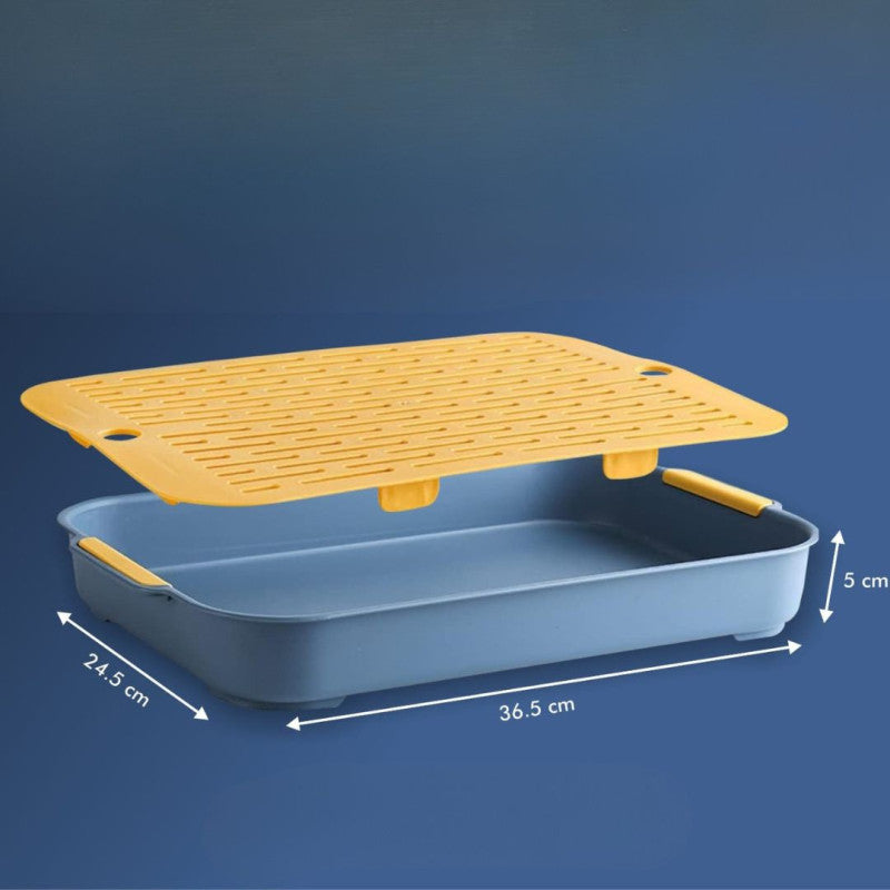 Drain Tray Double Layer Multi Purpose Kitchen Dish