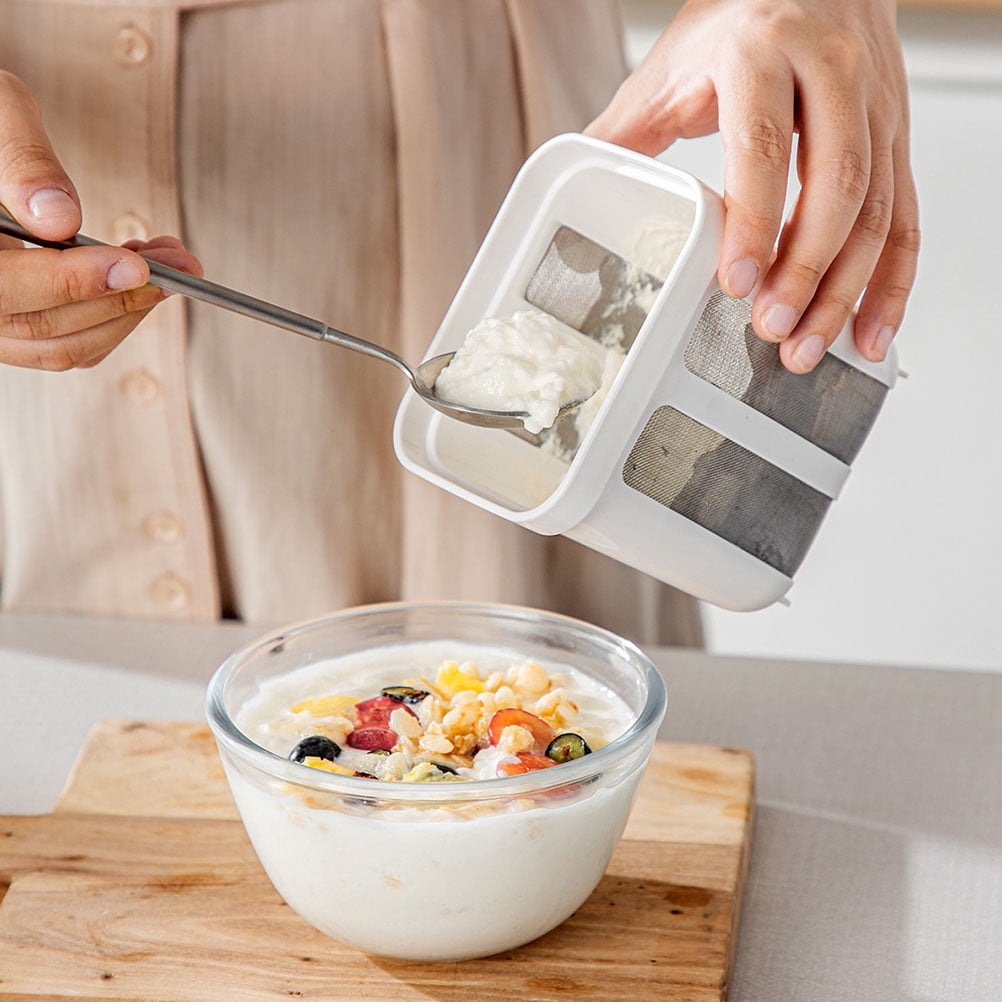 1100ml Yogurt Filter with Ultra-Fine Mesh Strainer – Greek Yogurt Maker & Nut Milk Kit