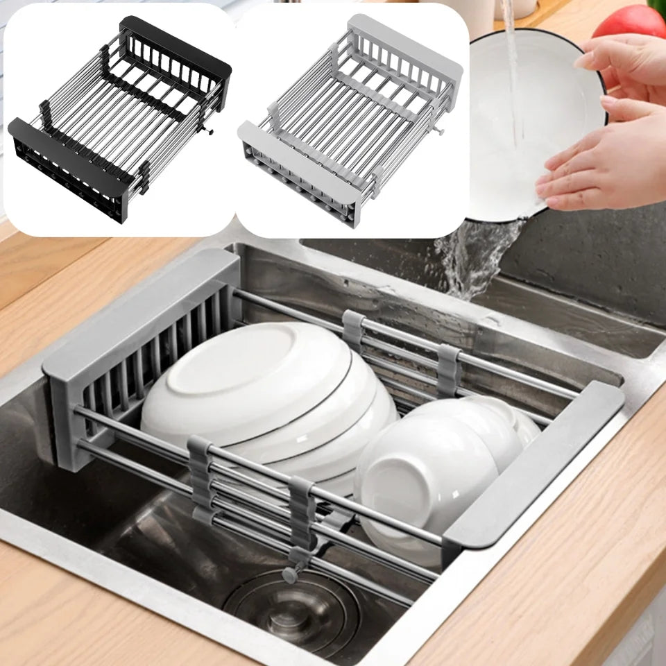 Retractable Tableware Dish Drying Holder