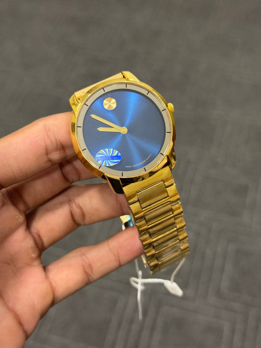 MOVADO GOLDEN BLUE DIAL