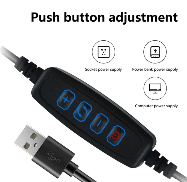 Spiral LED Three Colours Adjustable Lamp