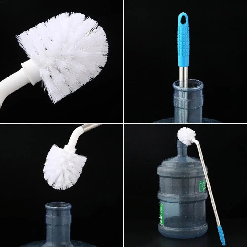 Steel Long Handle Cleaning Brush | Multi-Layer Bristle Scrubber for Bottles, Buckets & Jugs