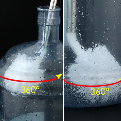 Steel Long Handle Cleaning Brush | Multi-Layer Bristle Scrubber for Bottles, Buckets & Jugs