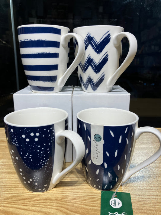 Symphony Indigo Mugs 4Pcs