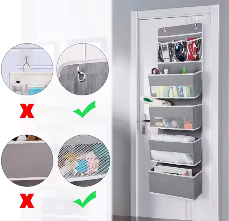 Four Layers Non-Woven Over the Door Organizer