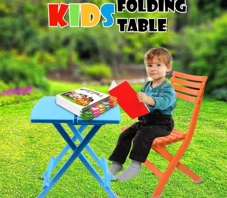 Kids Foldable Table with 2 Foldable Chairs Best Quality