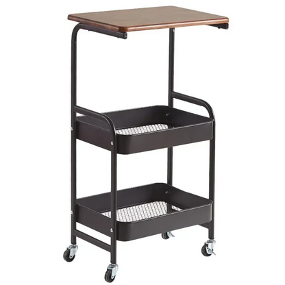 SLIM ROLLING CART – MULTIPURPOSE RUSTPROOF STORAGE TROLLEY WITH WHEELS