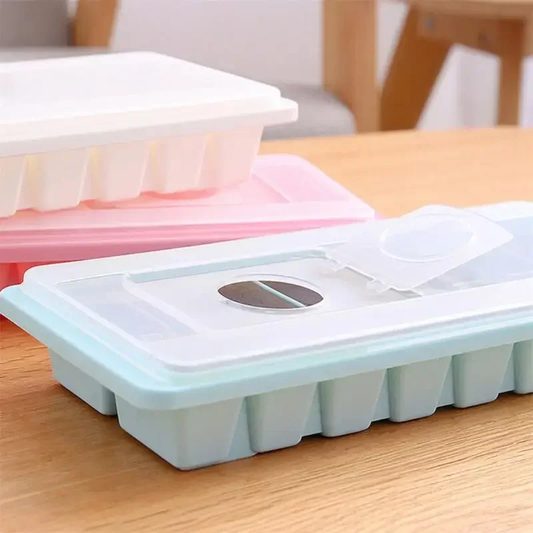 Non-Stick Ice Cube Tray with Lid – Plastic Mold for Ice, Jelly & Drinks | Buy Online in Pakistan