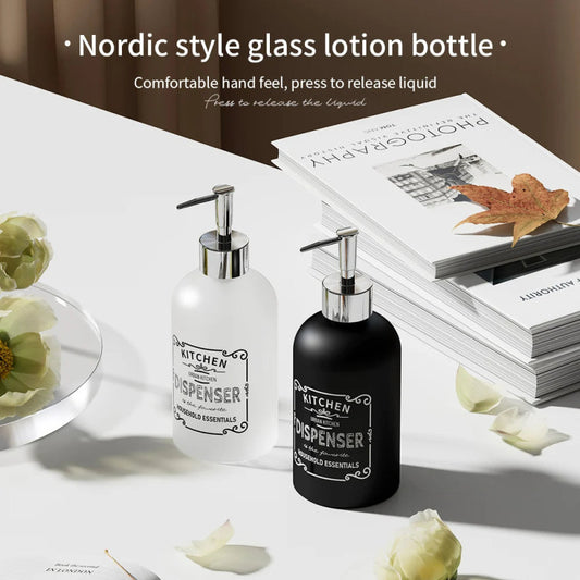Nordic Style Glass Lotion & Soap Dispenser