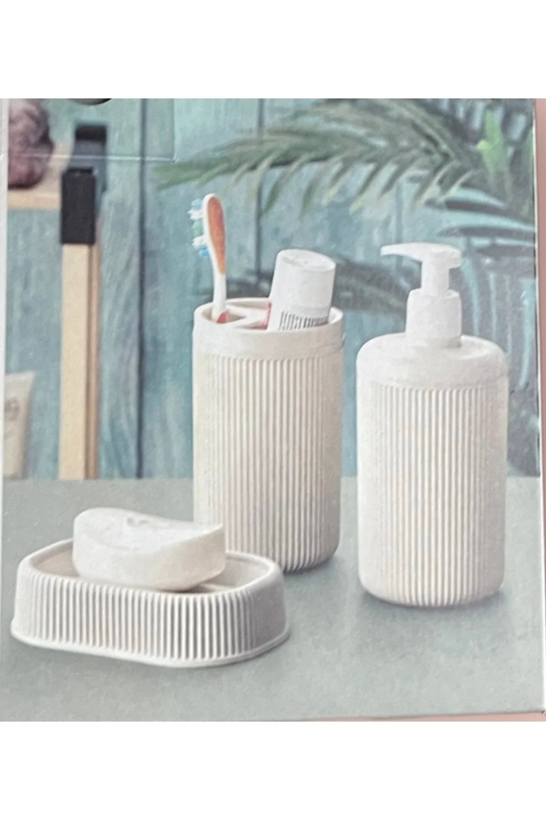 Plastic 3Pcs  Set For Bathroom Accessories