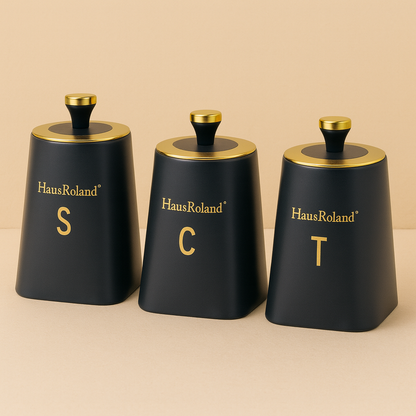HausRoland Luxe Trio Canister Set - Grey